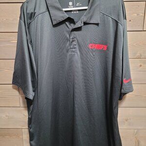 Kansas City Chiefs Football Team Shirt Collared Gray Mens 2X